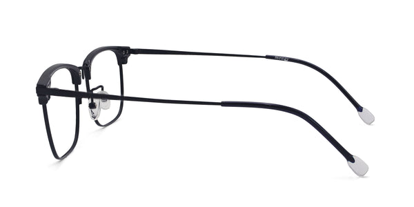 famed square black eyeglasses frames side view