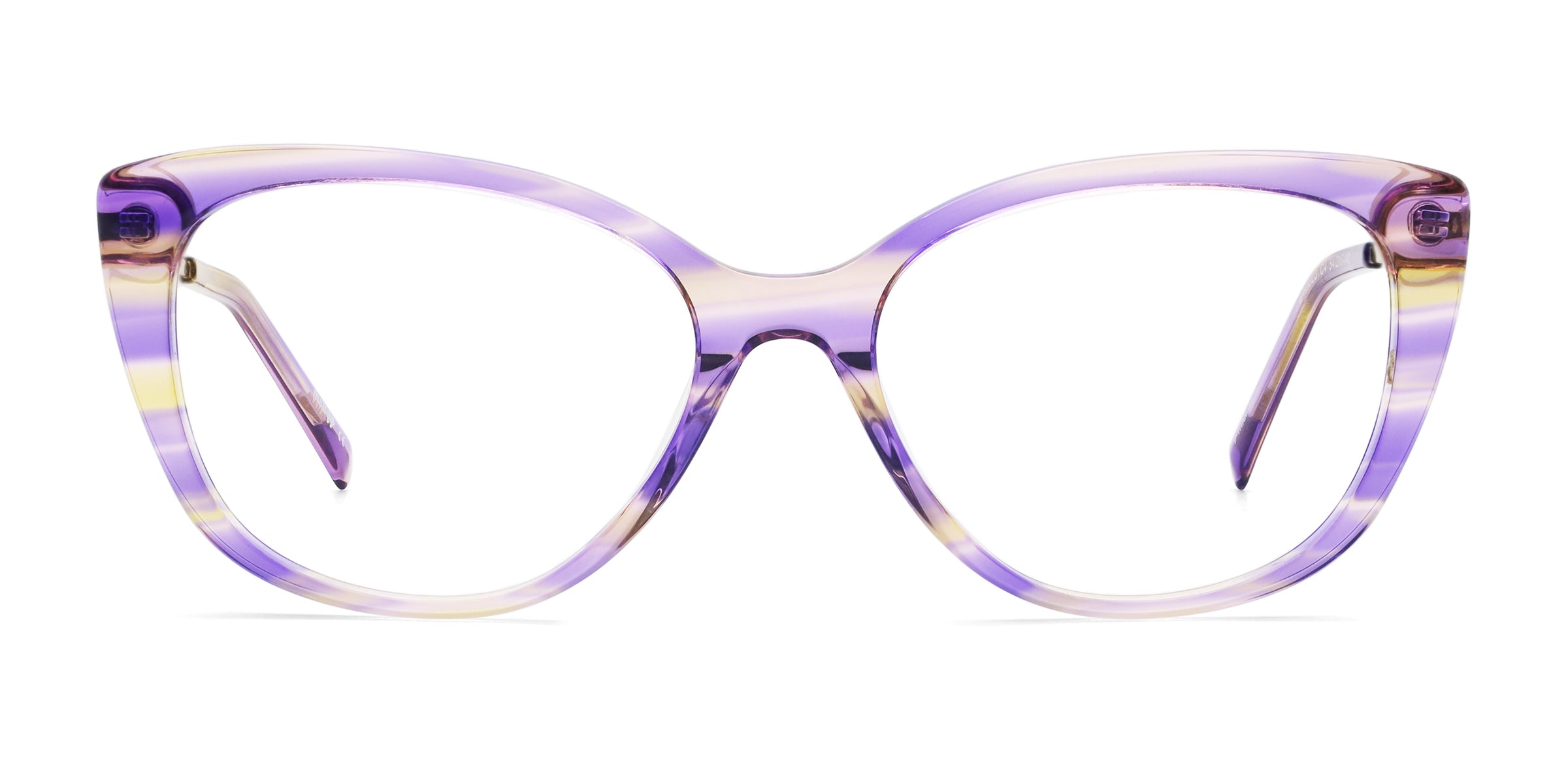 Firefly Cat Eye Purple eyeglasses frames front view