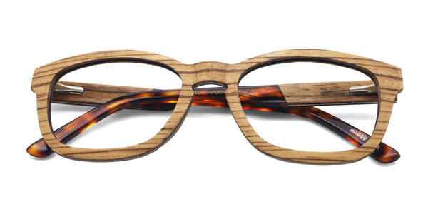 freedom rectangle brown eyeglasses frames top view
