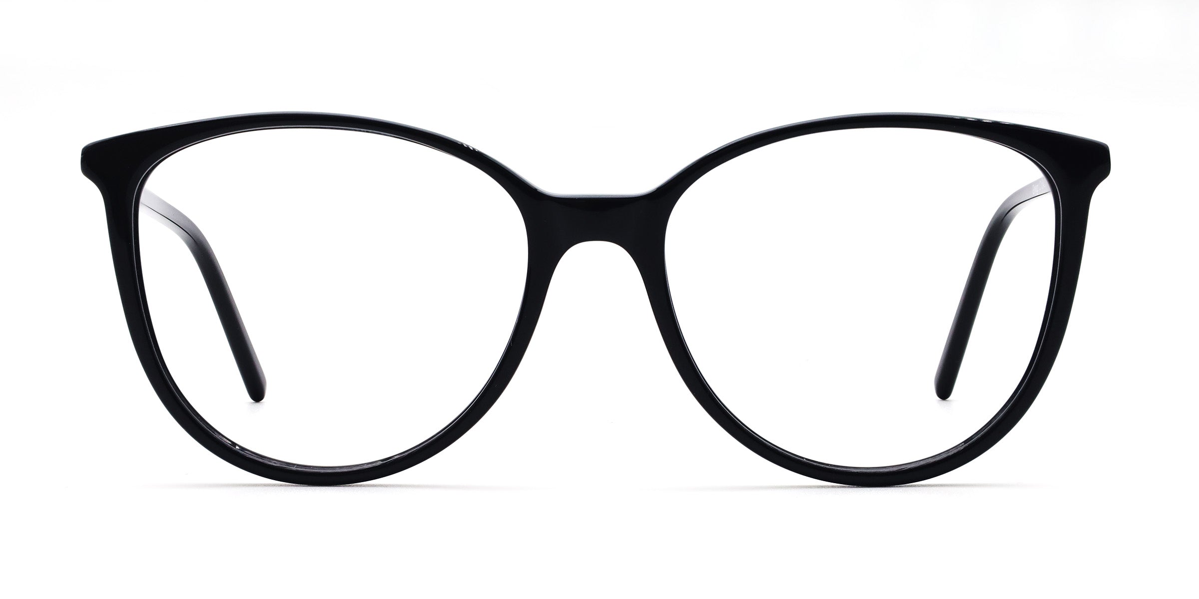 Ginkgo Oval Black Eyeglasses - Mouqy Eyewear