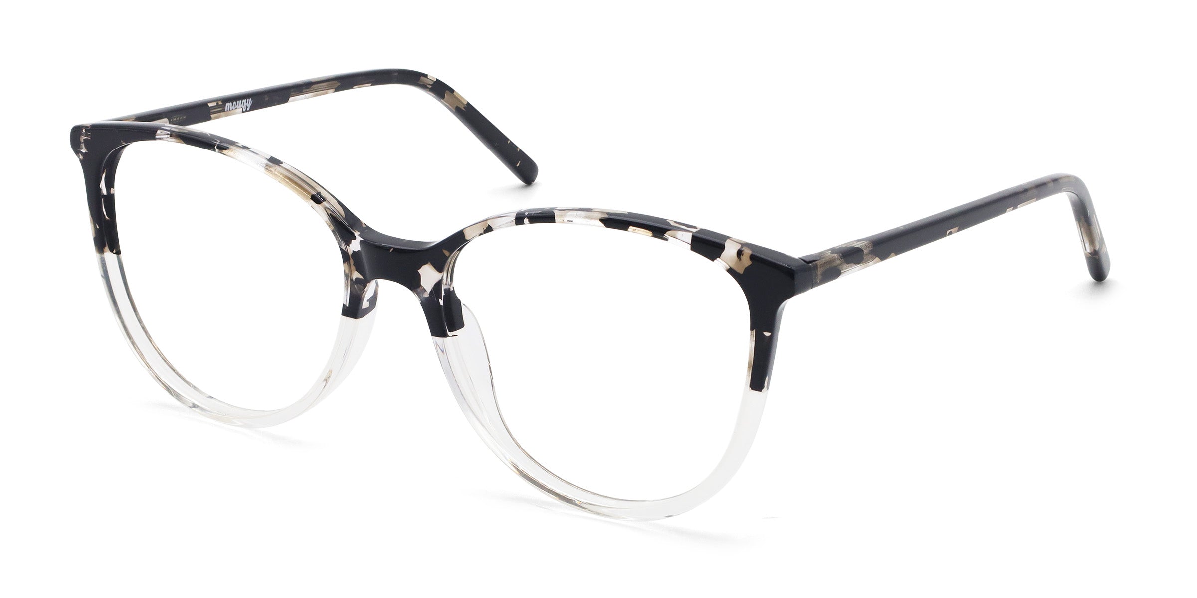 Ginkgo Oval Tortoise eyeglasses frames angled view