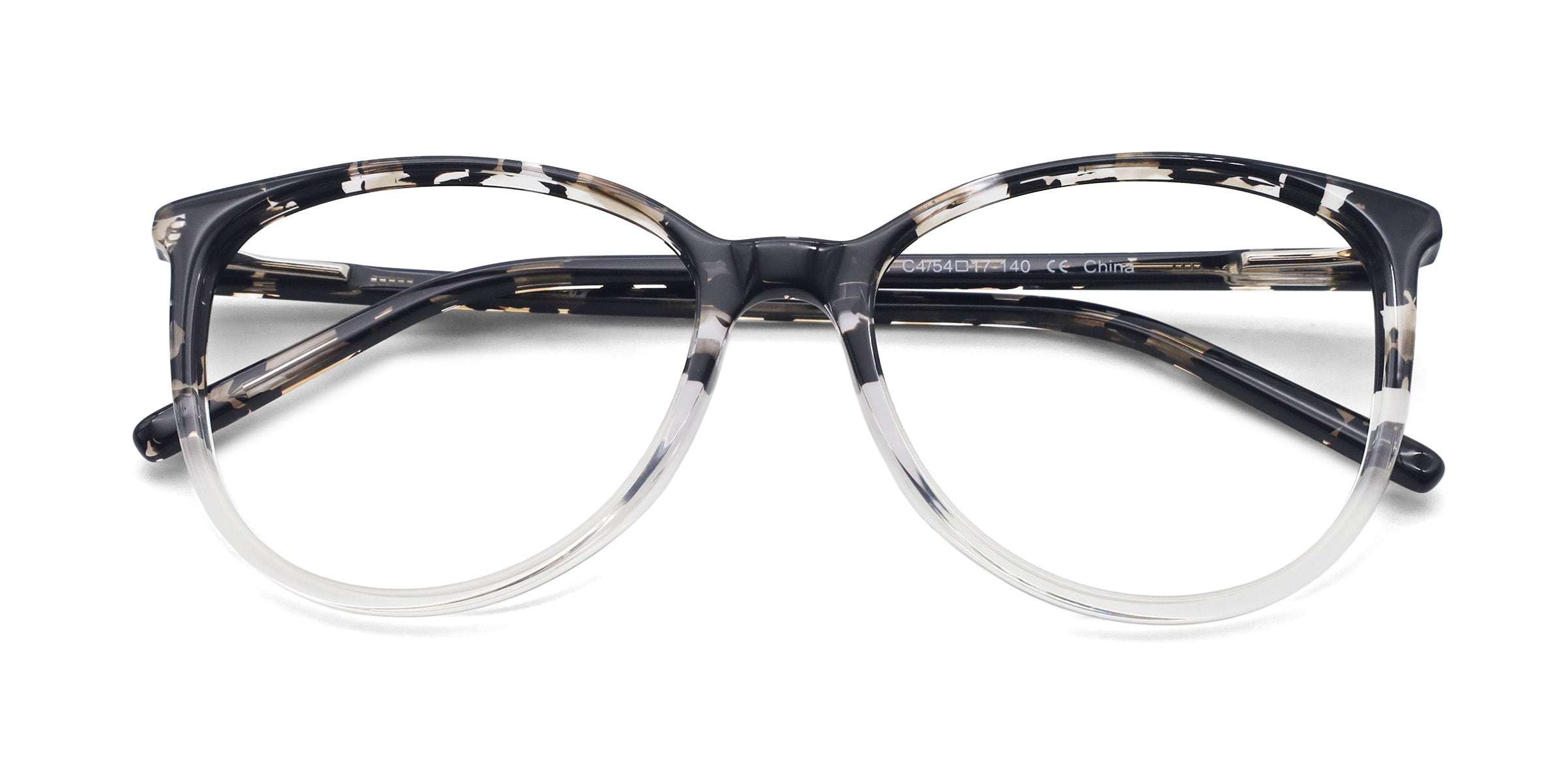 Ginkgo Oval Tortoise eyeglasses frames top view