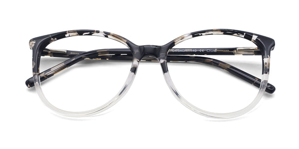 ginkgo oval tortoise eyeglasses frames top view