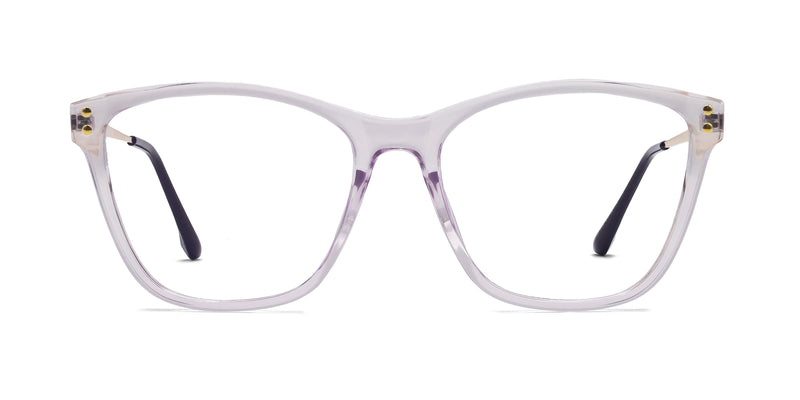 goody cat eye light purple eyeglasses frames front view