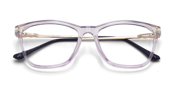 goody cat eye light purple eyeglasses frames top view