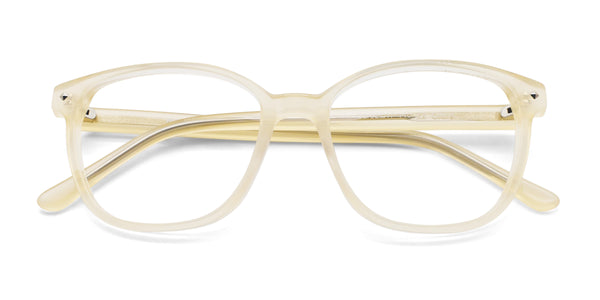 haley square pink eyeglasses frames top view