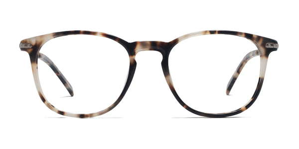 hannah square tortoise eyeglasses frames front view