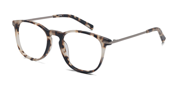 hannah square tortoise eyeglasses frames angled view