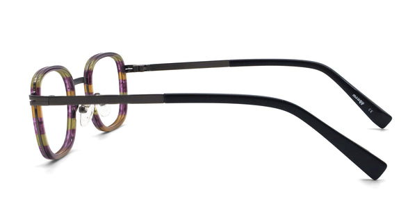 harrison square purple eyeglasses frames side view