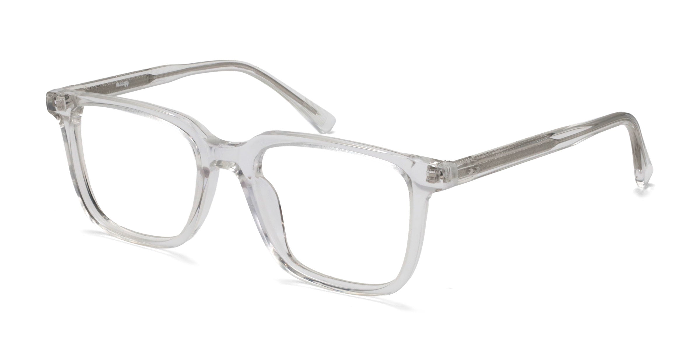 Hype Round Black eyeglasses frames angled view