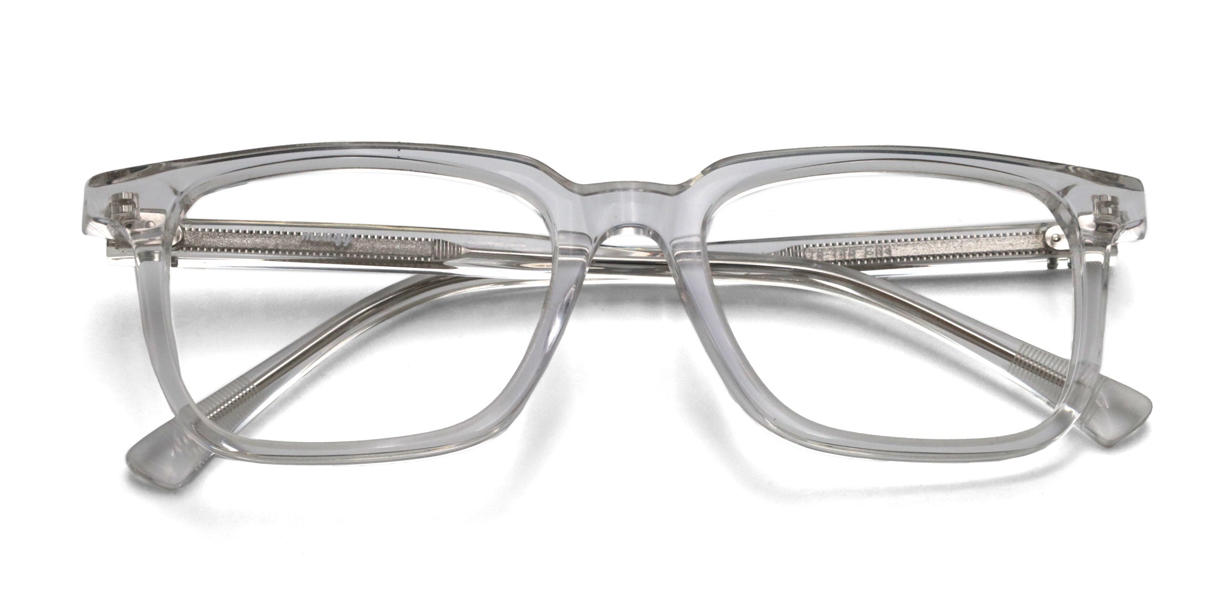 Hype Round Black eyeglasses frames top view