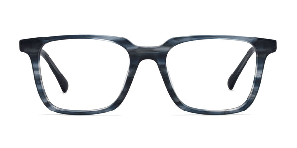 hype square stripe gray eyeglasses frames front view