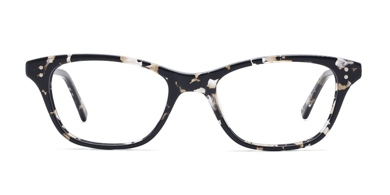 ian rectangle tortoise eyeglasses frames front view