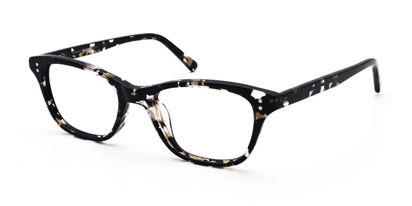 ian rectangle tortoise eyeglasses frames angled view