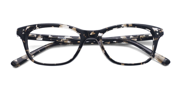 ian rectangle tortoise eyeglasses frames top view
