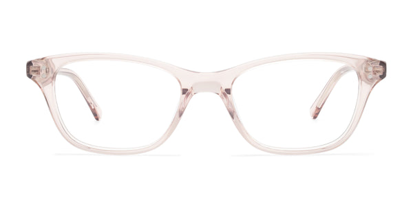 ian rectangle pink eyeglasses frames front view
