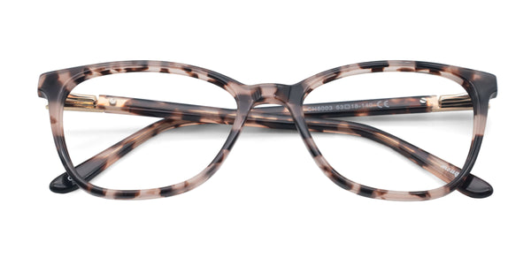 insight square tortoise eyeglasses frames top view