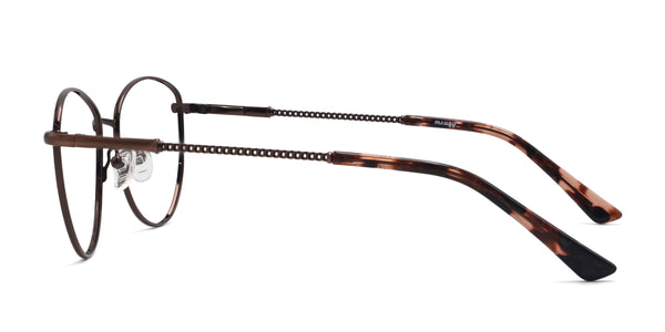 irie cat eye bronze eyeglasses frames side view