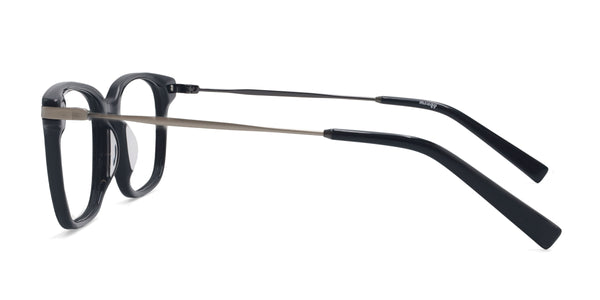 joe rectangle black eyeglasses frames side view