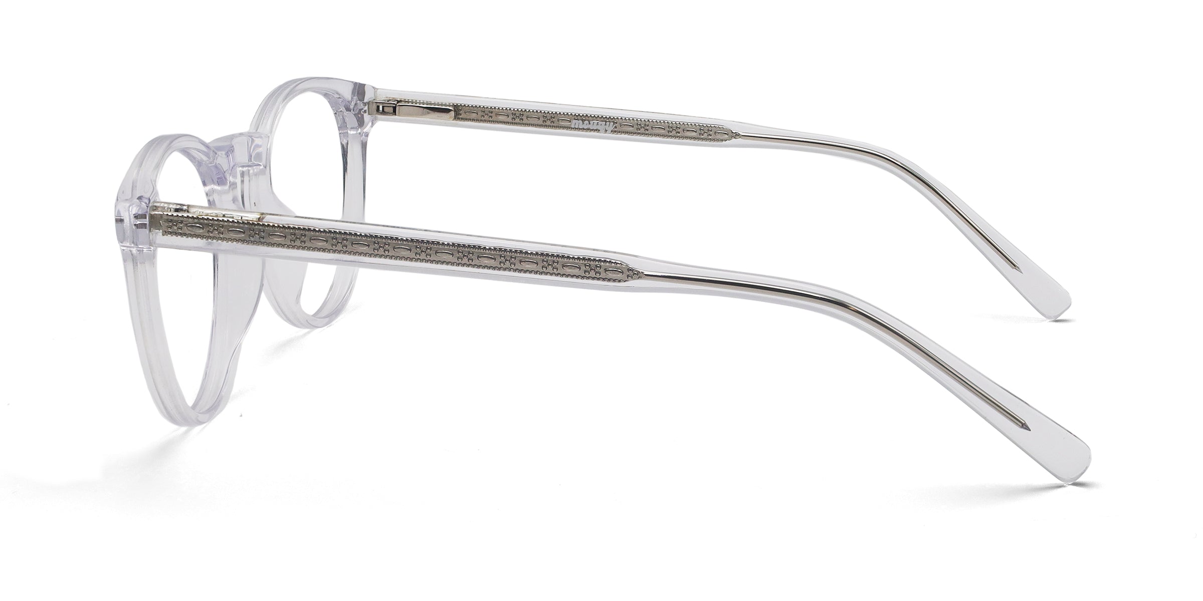 Kingly Oval Transparent eyeglasses frames side view
