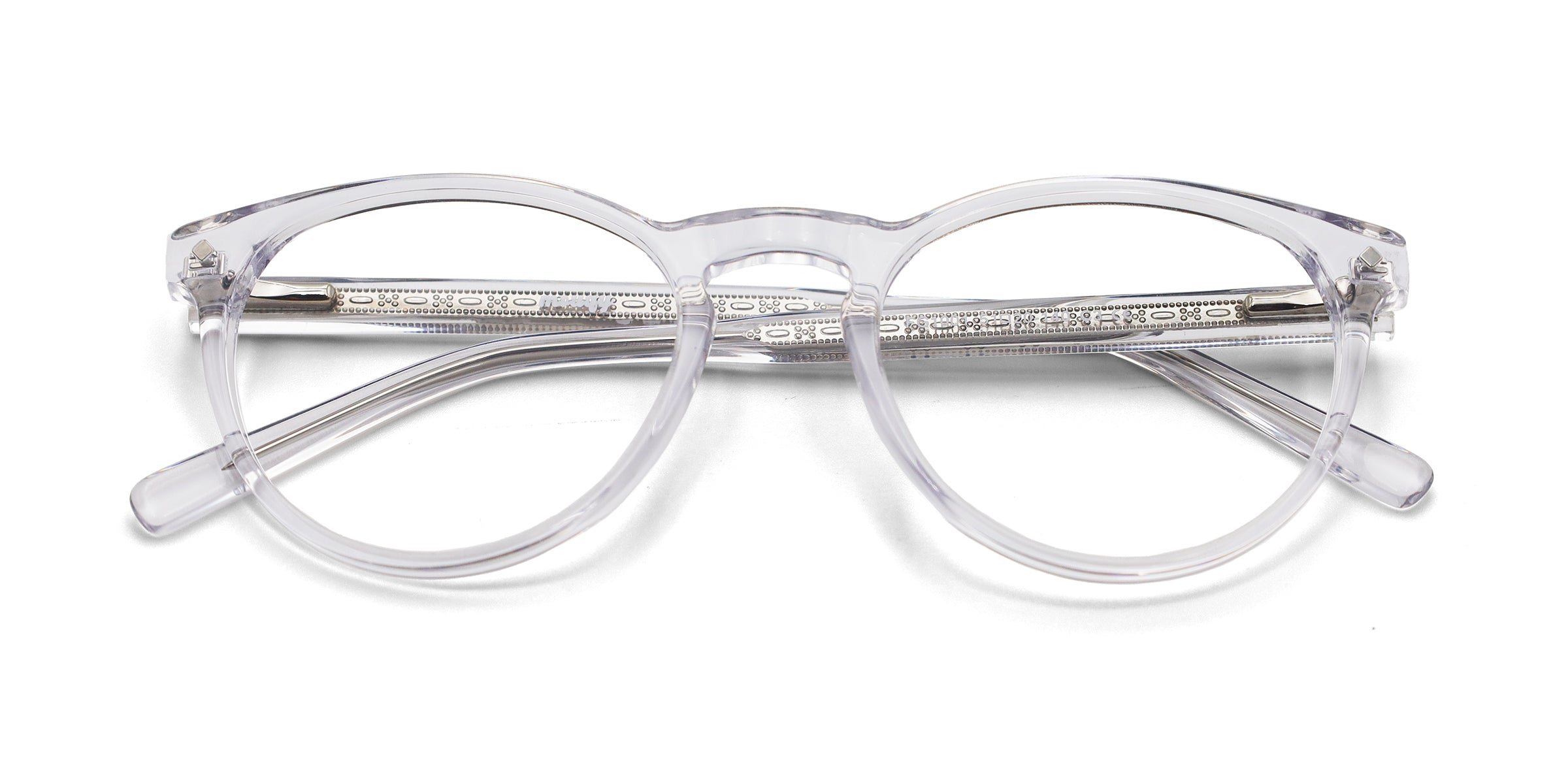 Kingly Oval Transparent eyeglasses frames top view