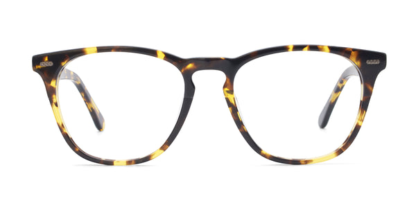 kosher square tortoise eyeglasses frames front view