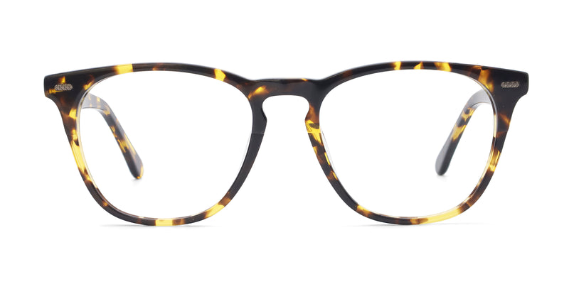 kosher square tortoise eyeglasses frames front view