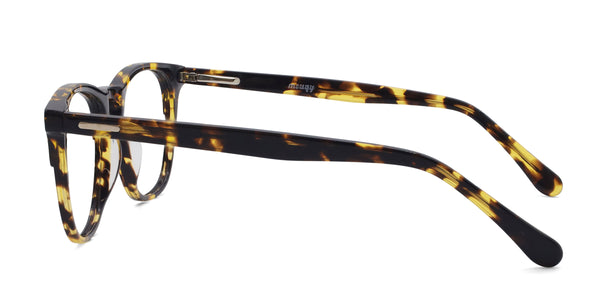 kosher square tortoise eyeglasses frames side view