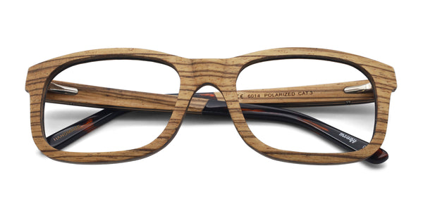 limber rectangle brown eyeglasses frames top view
