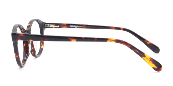 madison oval tortoise eyeglasses frames side view