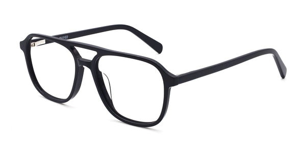 maestoso aviator gray eyeglasses frames angled view