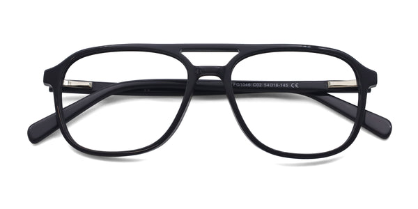 maestoso aviator gray eyeglasses frames top view