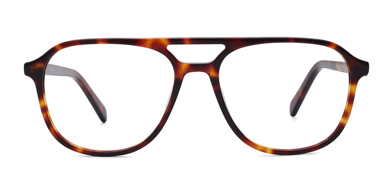 maestoso aviator tortoise eyeglasses frames front view
