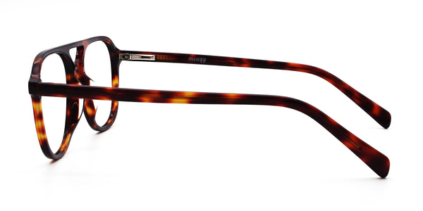 maestoso aviator tortoise eyeglasses frames side view