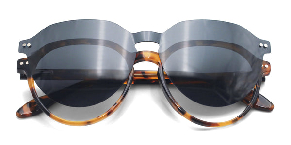 magnus oval tortoise eyeglasses frames top view