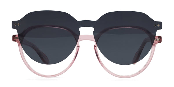 magnus oval pink eyeglasses frames front view