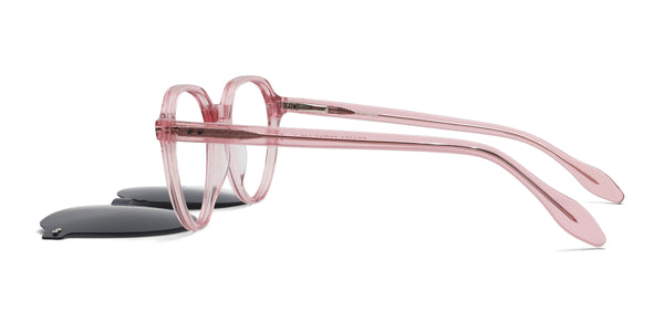 magnus oval pink eyeglasses frames side view