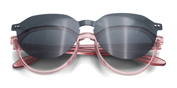 magnus oval pink eyeglasses frames top view