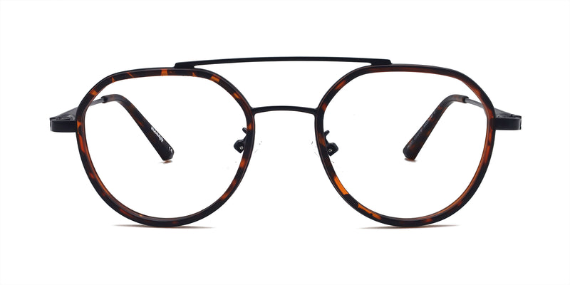 maiden aviator tortoise eyeglasses frames front view