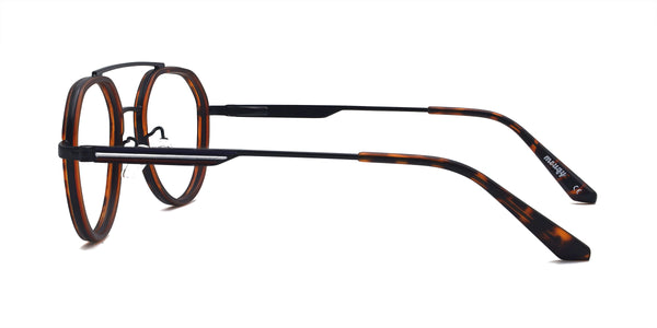 maiden aviator tortoise eyeglasses frames side view