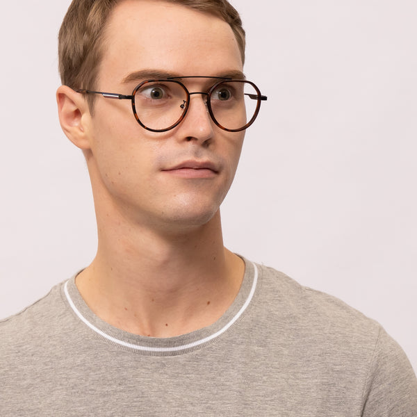 maiden aviator tortoise eyeglasses frames for men side view