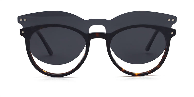 mascot oval tortoise eyeglasses frames front view