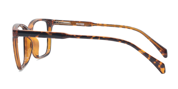 matix rectangle tortoise eyeglasses frames side view