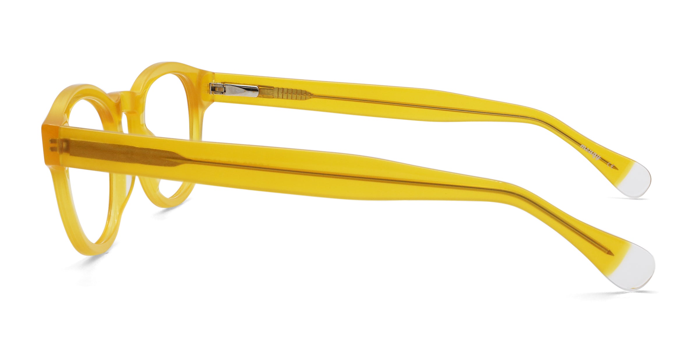 Murphy Square Yellow eyeglasses frames side view