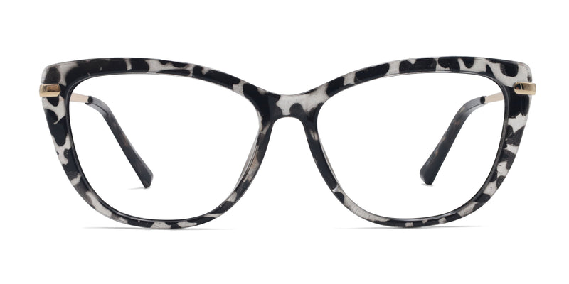 natty cat eye black tortoise eyeglasses frames front view