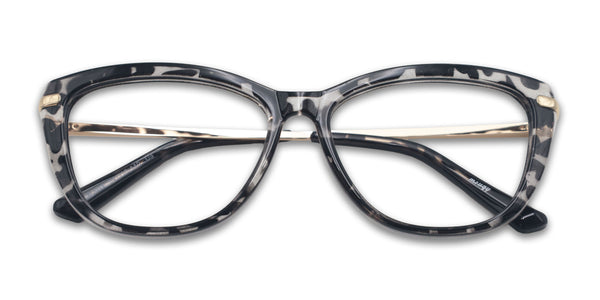 natty cat eye black tortoise eyeglasses frames top view