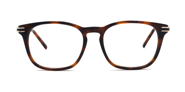 nori square tortoise eyeglasses frames front view