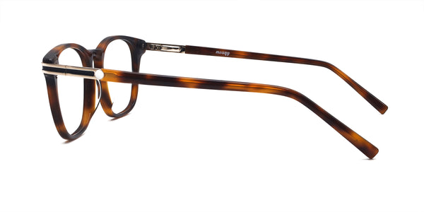 nori square tortoise eyeglasses frames side view