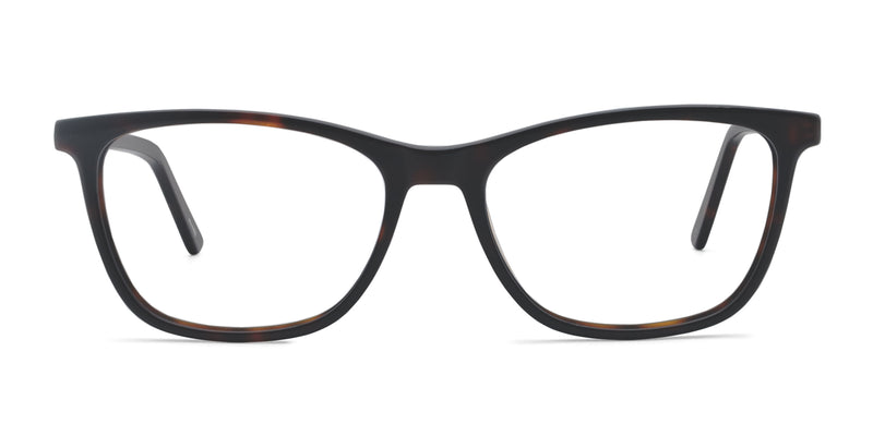 oath rectangle tortoise eyeglasses frames front view