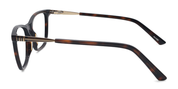 oath rectangle tortoise eyeglasses frames side view